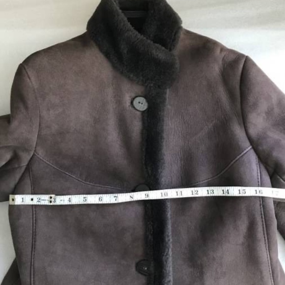 **SOLD** Vintage Sawyer of Napa Shearling Full Length Women's Coat Size S - Picture 14 of 14